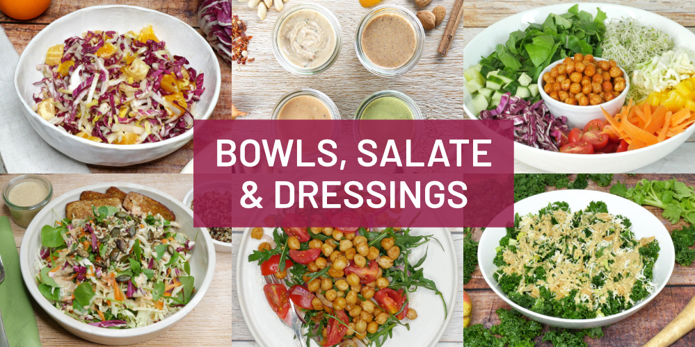Bowls, Salate und 4 Dressings – Veganer Kochkurs